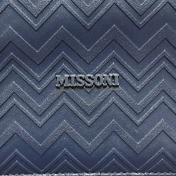 Missoni For Delta Navy Blue Cosmetic Makeup Case Travel Toiletry - Picture 2 of 11